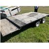Image 5 : 10 ft Deck Trailer with Spare Tire and Tandem Anxle