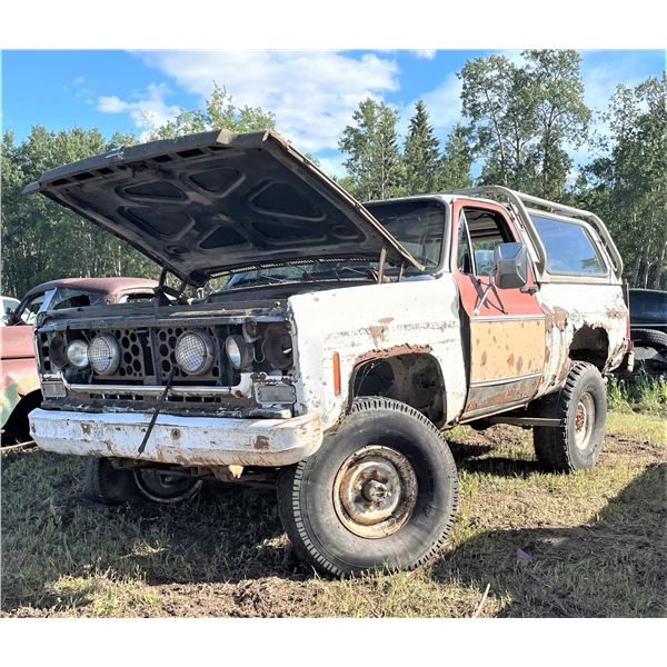 1973 Chevy Blazer 250 Motor, 4 Speed trans, 2/4 ton diff, 6" lift