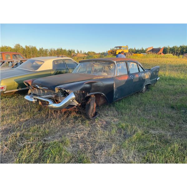 1958 Plymouth Plaza, 6 cylinder, standard, With Fins