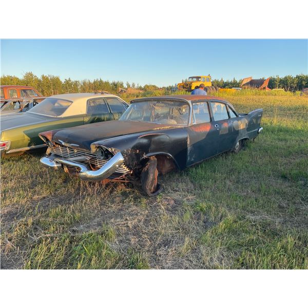 1958 Plymouth Plaza, 6 cylinder, standard, With Fins