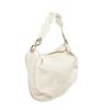 Image 2 : Escada White Pebbled Leather Hobo Bag