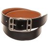 Image 1 : Hermes Black Brown Leather Cape Cod Reva Belt