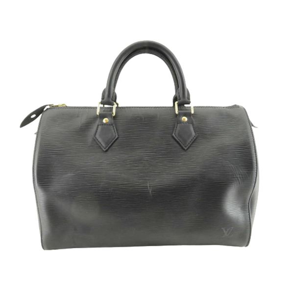 Louis Vuitton Black Epi Leather Speedy 30 cm Handbag