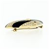 Image 6 : Vintage British 18K Gold 3.42 ctw Diamond & Enamel Moorish Idol Fish Brooch Pin