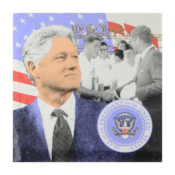Bill Clinton, We the People by Steve Kaufman (1960-2010)
