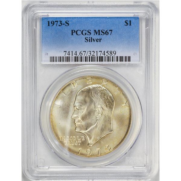 1973-S Eisenhower Dollar Coin PCGS MS67