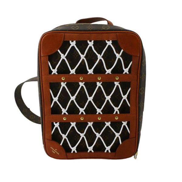 Louis Vuitton x NBA Brown Monogram Canvas Leather Shoes Box Backpack