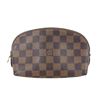 Image 1 : Louis Vuitton Damier Ebene Canvas Leather Cosmetic Pouch