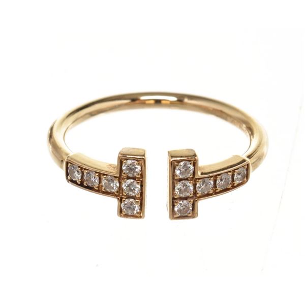 Tiffany & Co Gold T Wire Diamond Ring
