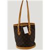 Image 1 : Louis Vuitton Brown Monogram Canvas Leather Petit Bucket PM Bag