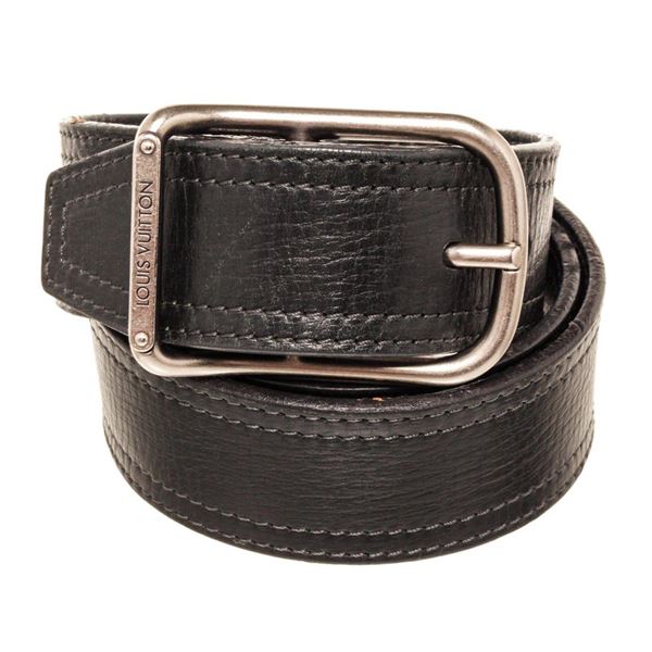 Louis Vuitton Black Leather Belt