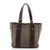 Image 2 : Fendi Vintage Brown Zucchinno Canvas Zip Medium Tote Bag