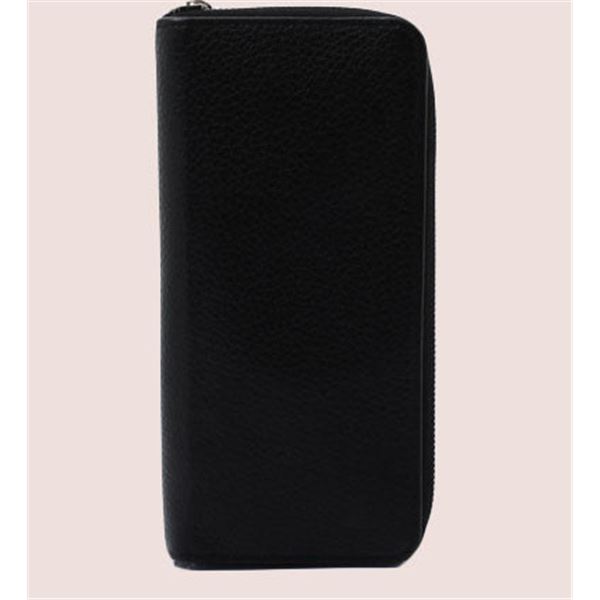 Louis Vuitton Black Leather Vertical Zippy Wallet