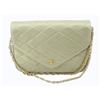 Image 1 : Chanel Gold Metallic Quilted Leather CC Envelope Flap Shoulder Bag