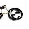 Image 4 : Gucci Black Plastic GG Heart Bag Charm