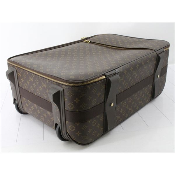 Louis Vuitton Brown Monogram Canvas Leather Pegase 70 cm Rolling Luggage