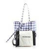 Image 1 : Balenciaga Everyday Tote Bag Printed Leather Small Blue, Print, White