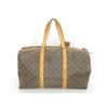 Image 1 : Louis Vuitton Brown Monogram Canvas Leather Sac Souple 45 cm Duffle Bag