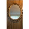 Image 1 : Vintage Syroco oval wall mirror - 25x18