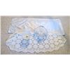 Image 2 : Crystal candy basket, dish + long 66" cloth