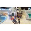 Image 1 : Bathroom cleaners, 3m adhesive, household trim stain (near full), ammonia (near full), rubbing alcoh
