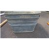 Image 3 : (2) Galvanized tubs GSW