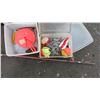 Image 6 : (3) Fishing rods + reels with knife + tackle (with bags)