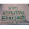 Image 1 : (5) Sask license plates
