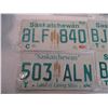 Image 2 : (5) Sask license plates