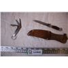 Image 1 : Pocket Knife + Knife w/ Sheath