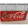 Image 1 : Metal 1951 Coca-Cola Sign - Poor Condition 12.5" x 29"