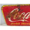 Image 2 : Metal 1951 Coca-Cola Sign - Poor Condition 12.5" x 29"