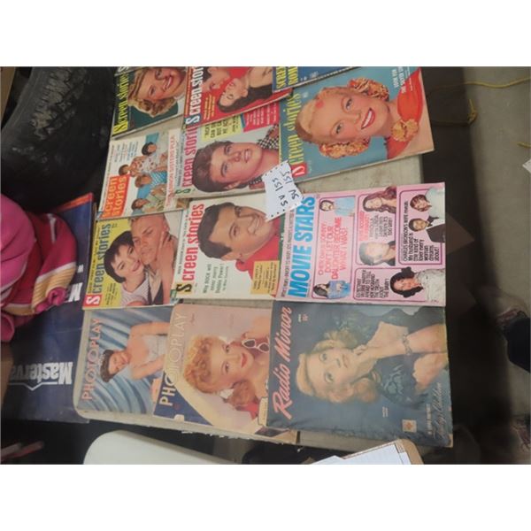 19 Vintage Magazines;  Movie Life, Screen Stories Radio Mirror