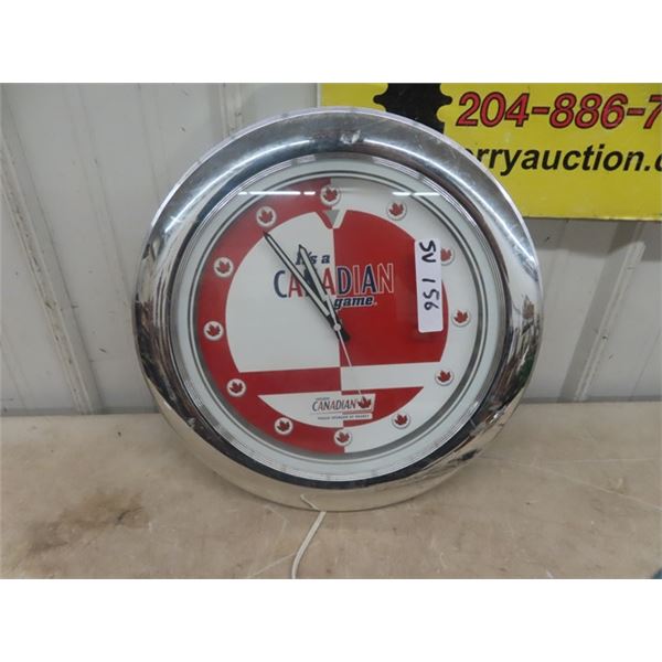 Molson Canadian Clock 16" Wide
