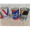 Image 2 : 7 Oil Quart Cans - Full of Product ; Shell, Valvoline, Motorcraft, GM