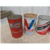 Image 3 : 7 Oil Quart Cans - Full of Product ; Shell, Valvoline, Motorcraft, GM