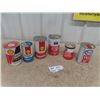 Image 1 : 6 Oil Quart Cans; Shell, International, Esso, Chevron