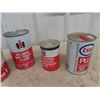 Image 2 : 6 Oil Quart Cans; Shell, International, Esso, Chevron