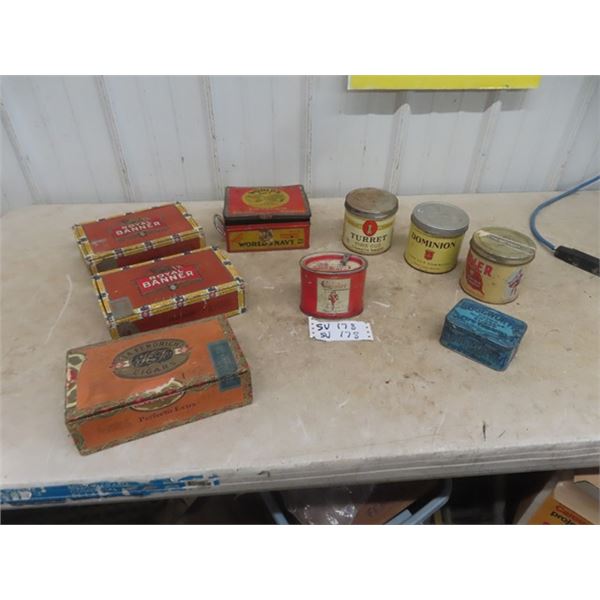 Tobacco Tins & Cigar Boxes