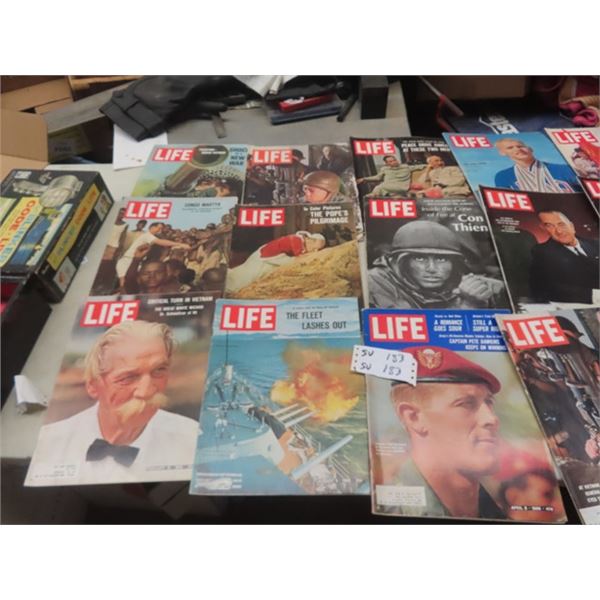 39 Magazines- Mainly 1960's ; Life with some Maclean's
