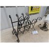 Image 2 : Wrought Iron Magazine Rack & Table Lamp