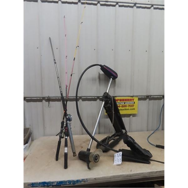 12 V Outboard Motor & Fishing Rods