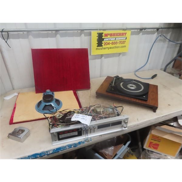 Record Player, Speaker, Phono Sonic Stereo