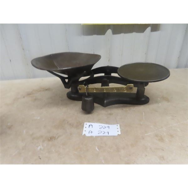 Balance Scale with Brass Beam