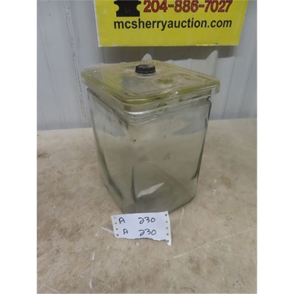 Generator Battery Cell Jar with Lid 11" x 7" x 8"