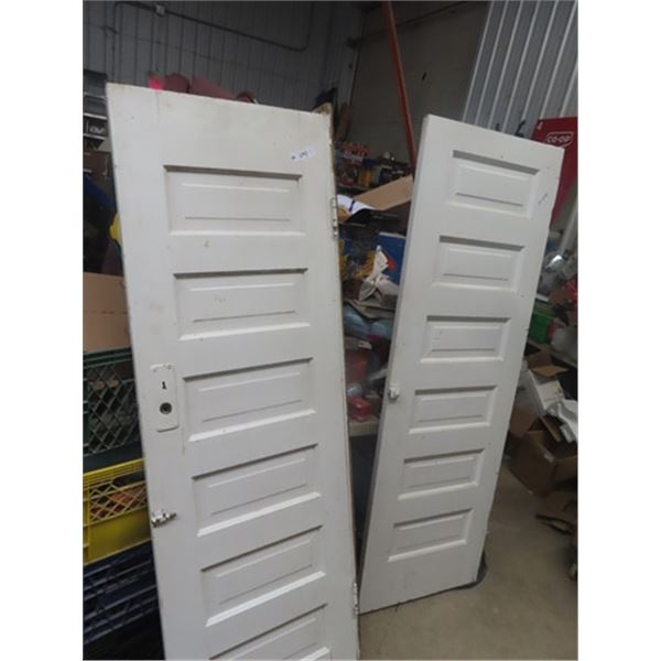 2 Painted Solid Doors