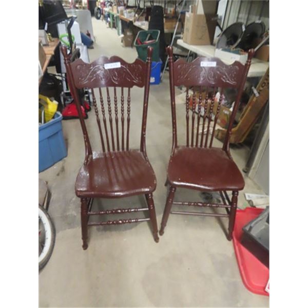 2 Press back Chairs