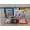 Image 1 : 3 Coca-Cola Pictures & 2 Trays - Biggest 16"x20"