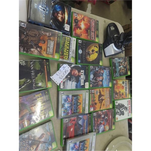 19 xBox Games & Game Controllers