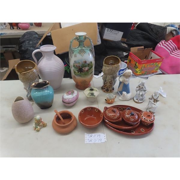 15 Pottery + Porcelain Vases & Decor
